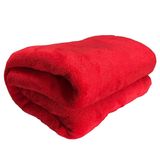 Manta Queen Blush Felpuda Vermelho 2,40x2,20m