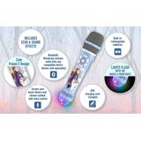 eKids Disney Frozen 2 Microfone de Karaokê Bluetooth com luzes de festa de disco LED