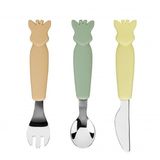 Conjunto Talheres Silicone E Inox Sophie La Girafe - Vulli