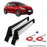 Rack De Teto Vhip Peugeot 208 2013 A 2020 + 2 Elástico Carga