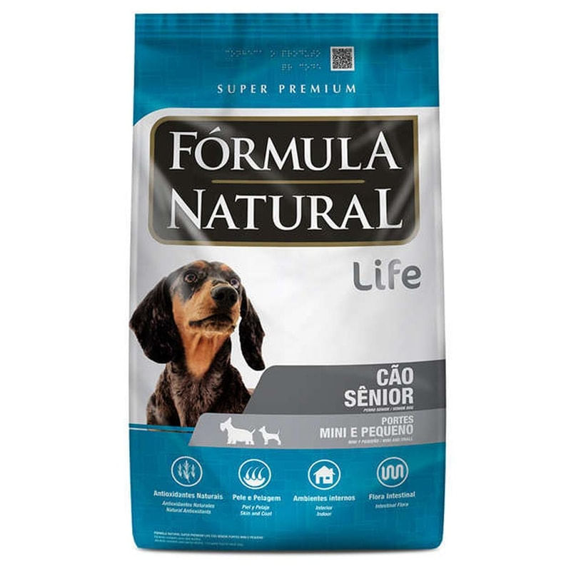 Racao Cachorro Senior Porte Mini/peq Fórmula Nat Life 15kg