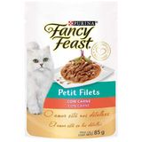 Fancy Feast Sachê Petit Filets Com Carne Gatos Adultos 85g