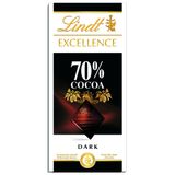 Chocolate Suiço, Lindt Excellence,  70% Cacau, 1 Barra 100g