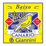 Encordoamento Giannini Canário Baixo 0,040 Gesbx5 5 Cordas