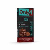 Chocolate Com Açúcar De Coco 85% Cacau Only4 80g