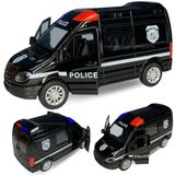Carrinho De Ferro Miniatura Van Sprinter Viatura Da Policia