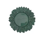 Sousplat Patinado De Plastico Garden Leaf Verde 35cm