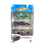 Blister Hot Wheels Com 3 Carrinhos K5904 Mattel