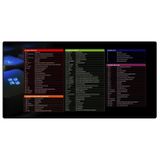 Mouse Pad Speed Atalhos Do Windows Extra Grande 700x350x3mm