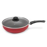 Frigideira Wok 24cm De Alumínio Multiflon Paprika Vermelho