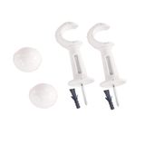 Kit Varão De Cortina Simples 2,5 Metros 28mm Branco Parede