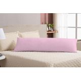 Fronha Para Travesseiro De Corpo 90 Centimetros Rosa Ziper