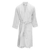 Roupão De Microfibra Flannel Stripe Tamanho G-andreza Branco