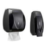 Kit Toalheiro Premisse Velox 2/3 Dobras Dark + Saboneteira
