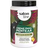 Salon Line Creme Para Pentear Azeite De Oliva 1kg