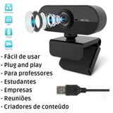 Kit Webcam Iluminador Microfone Gravação Vídeo Aula Reunião