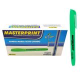 Caneta Marca Texto Verde Masterprint Mp612 Mp 612 Caixa 12