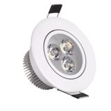 Spot Led 3w Branco Quente Dicroica Lampada Redondo Amarelado