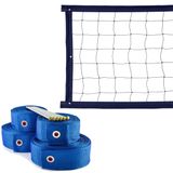 Kit Rede De Vôlei Com Marcação 5 Metros Azul/preto