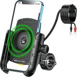 Suporte Celular Para Moto Com Carregador Wireless + Tipo-c