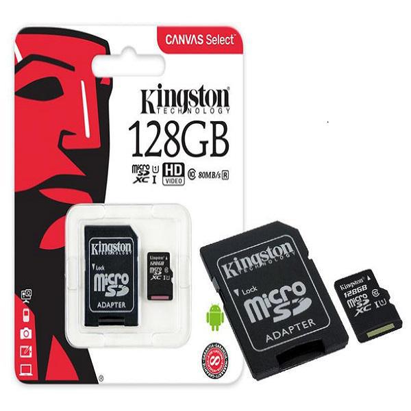 Cartao Mem. Kingston Sd Classe 10 Com Adaptador Sdcs/128gb