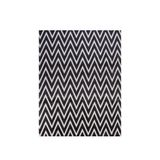 Tapete Sala 1,00m X 1,32m Antiderrapante Chevron Preto