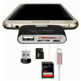 Adaptador Type-c Card Reader E Usb Leitor De Cartão Otg