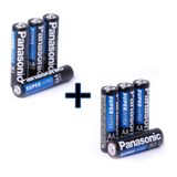 Kit Pilha Palito Aaa 4 Un + Aa 4 Un Panasonic Comum