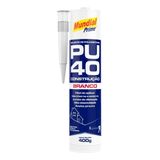 Silicone Vedante De Poliuretano Pu40 400g Branco Mundial