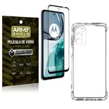 Kit Proteção Total Moto G62 Com Capa E Película 3d