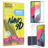 Kit Capinha Samsung M53 5g + Película Premium Nano 9d