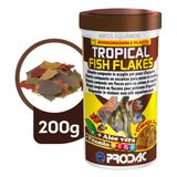 Ração Prodac Tropical Fish Flakes 200g Peixes Água Doce