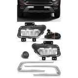 Kit Farol Milha Neblina Fiat Toro 2022 Em Diante Farol Led