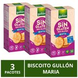 Biscoito Gullón, Maria, 3 Pacotes De 380g, Sem Glúten