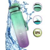 Garrafa Squeeze Água Academia 1l Fitness Tie Dye Degrade