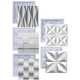 Formas Molde De Gesso 3d E Cimento Plástico Abs Pra Placa 3d