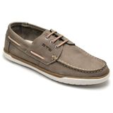 Sapato Mocassim Masculino Couro Cadarço Confortável Casual Marrom 42