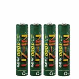 Kit 4 Pilhas Recarregaveis Aaa 1,6v 1000 Mwh Nizn