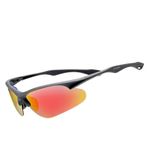 Óculos De Sol Masculino Esportivo Polarizado Vermelho 1435
