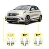 Kit Ultra Led Fiat Argo 2018/2023 20000 Lúmens 6500k H7 H11