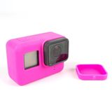 Capa e Tampa Silicone Direto Câmera GoPro 5-7 Rosa