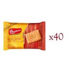 Biscoito Maizena Bauducco Sache 9g - Pacote C/40 Unidades