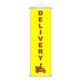 Banner Delivery  Cliente Amarelo Serviço 100x30cm