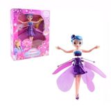 Boneca Princesa Aerocraft Fada Voadora Roxo 19cm Sensor Nº5
