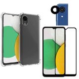 Capinha + Película 3d + Película De Câmera Samsung A03 Core