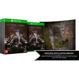Jogo Mídia Física Sombras Da Guerra Português Xbox One