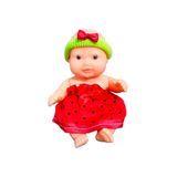 Boneca Bebê Collection Mc Bee Mini Babies Cheirinho Morango