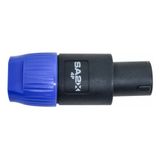 Kit 5 Plug Conector Speakon Macho 4 Polos Tipo Neutrik Sa2x