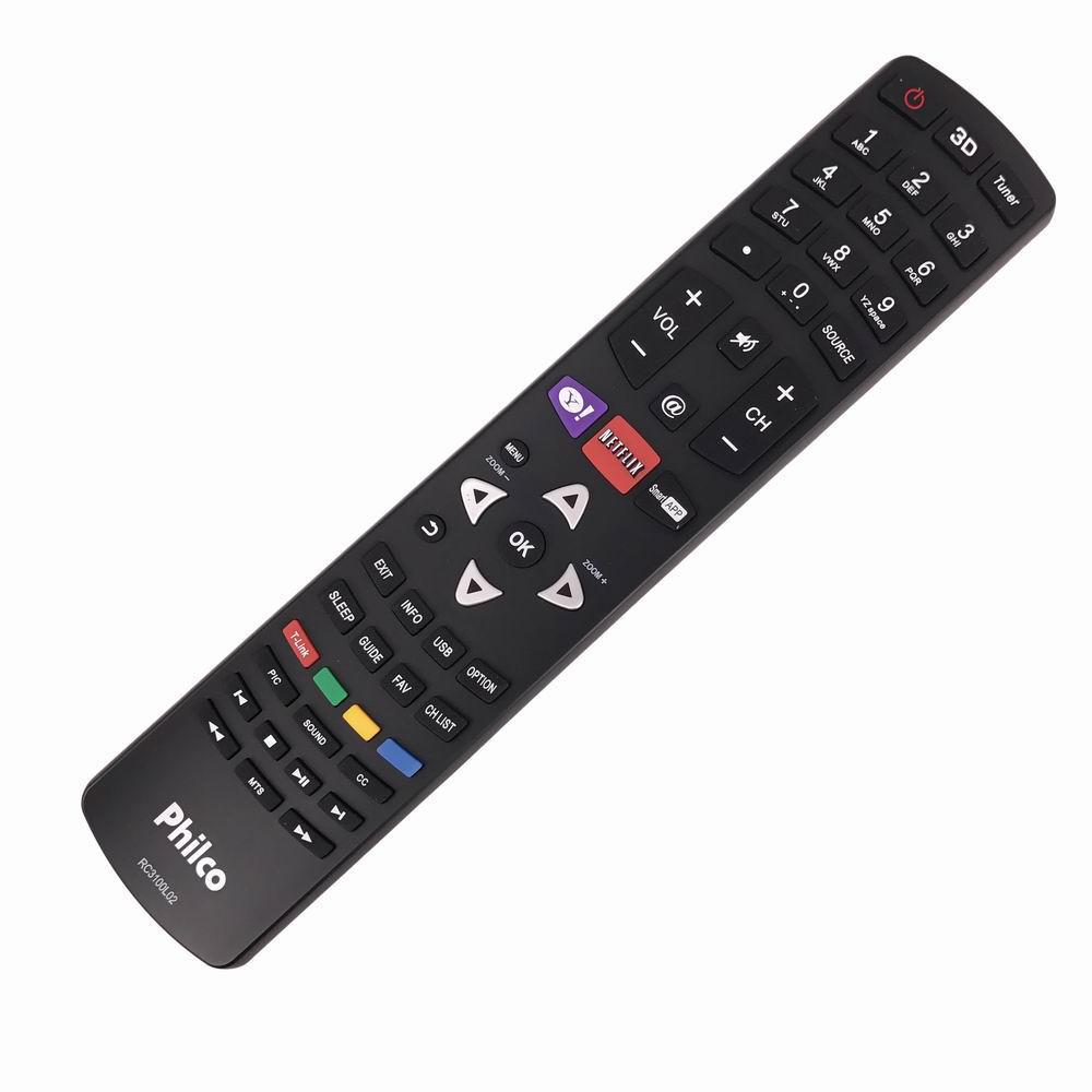 Controle Tv Smart Tecla 3d-netflix-you Tube Phico Le7262