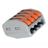 100 Pçs Conector Borne Emenda 4 Fios - Modelo Pct-214